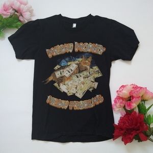 American Apparel Meow Problems shirt Size Small Graphic T shirt
